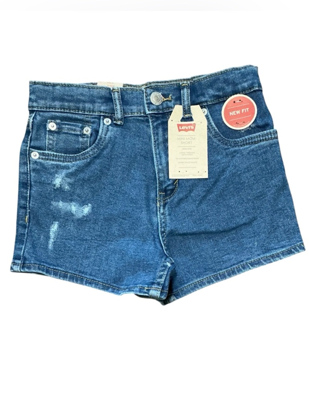 Levi's Dark Blue “Mini Mom” Shorts